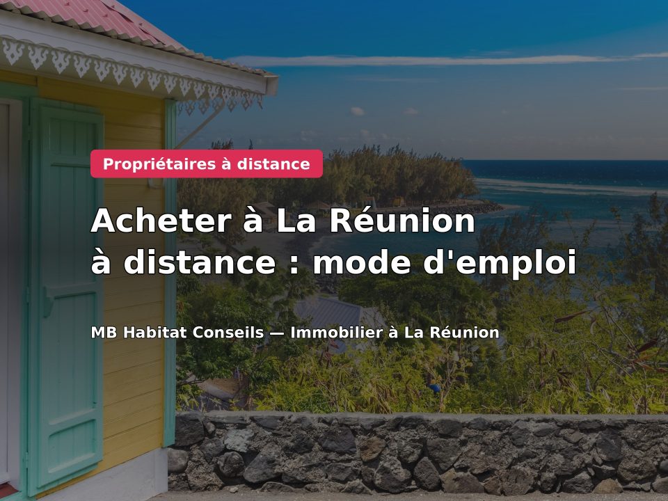 Case créole jaune avec vue sur le lagon à La Réunion : acheter à La Réunion à distance